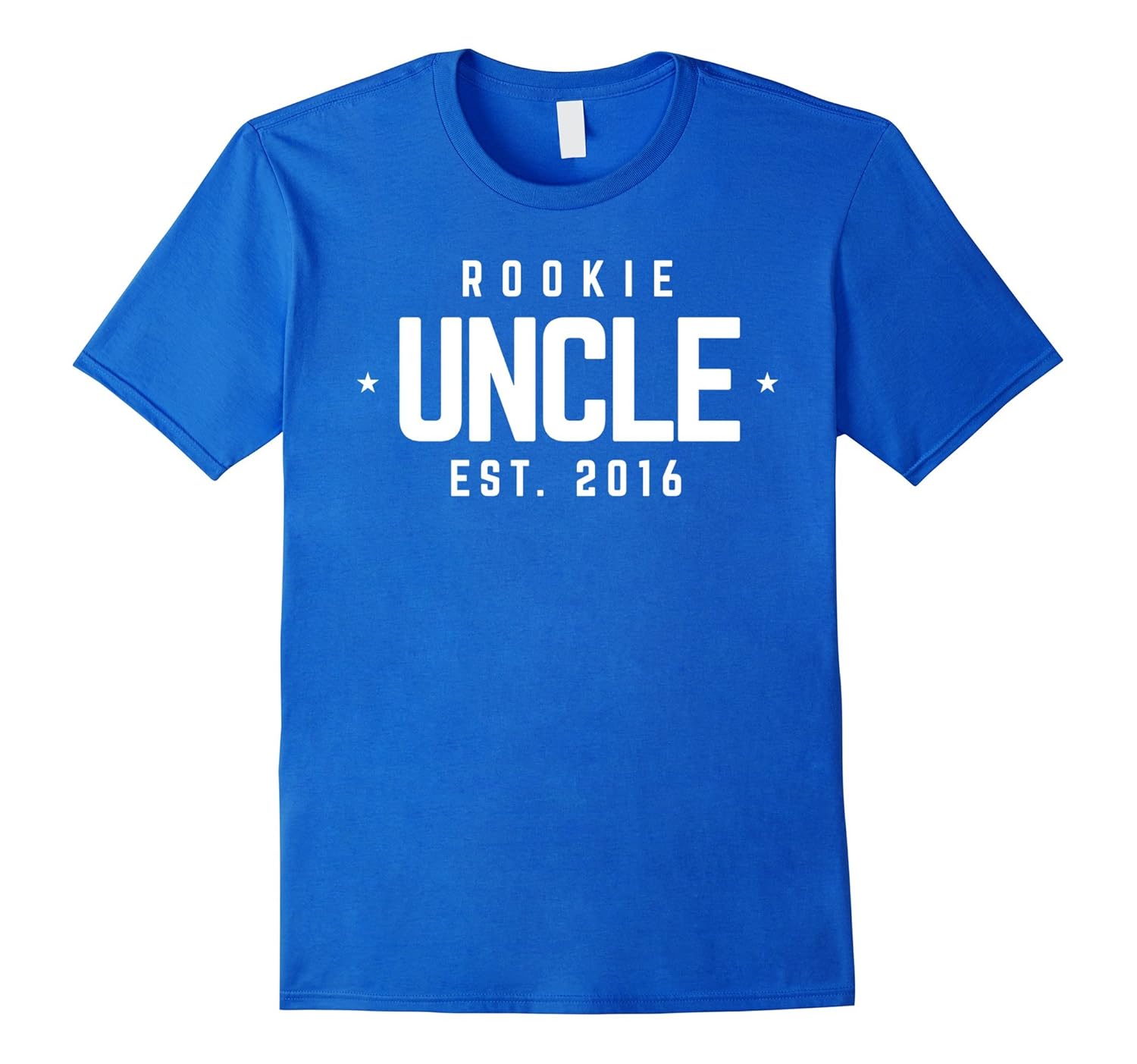 Rookie Uncle Established 2016 Dad Cute Support Family Tee-anz