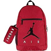 Jordan Unisex Large Pack Bag 2 pc Set Backpack (Red), One Size
