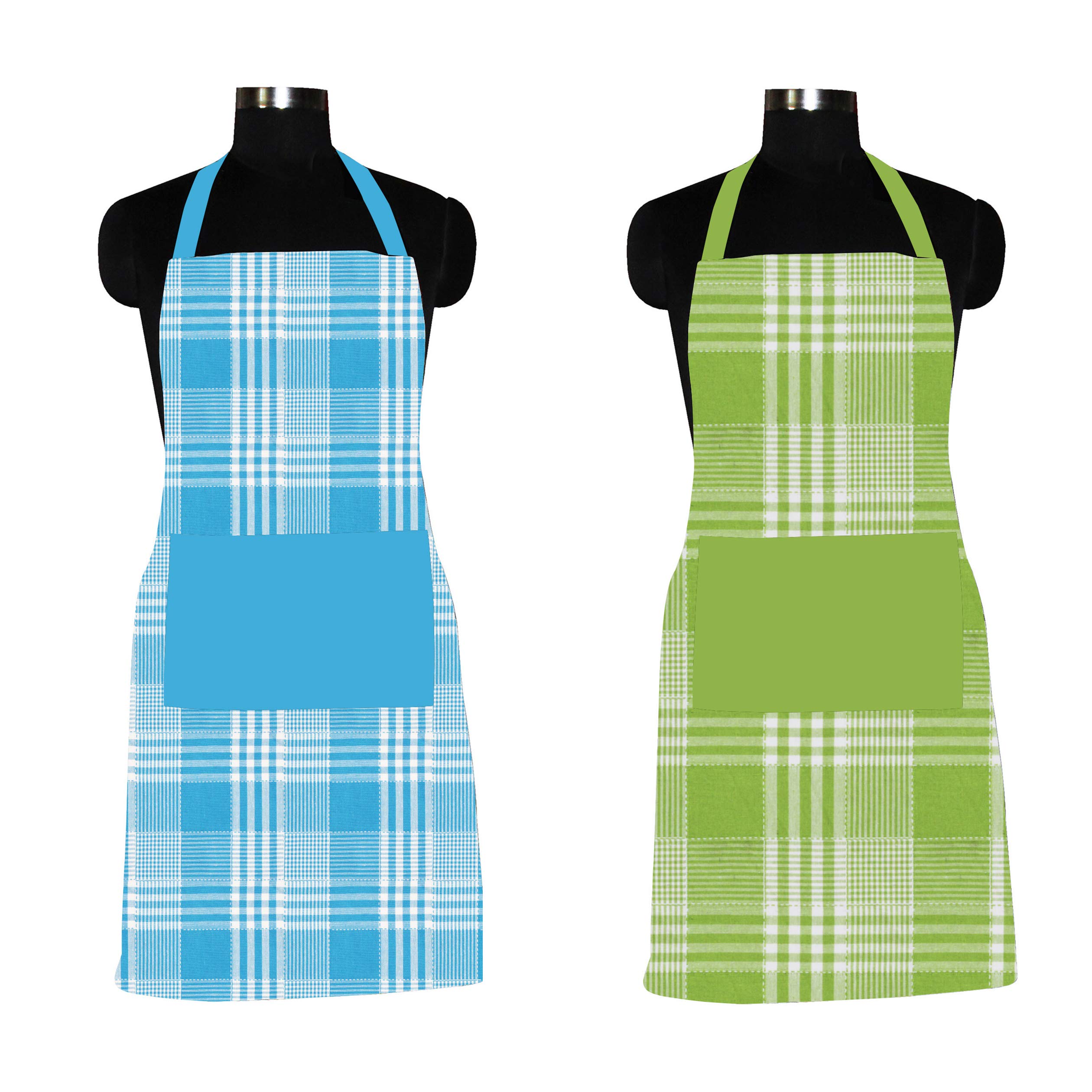 AIRWILL, 100% Cotton Designer Home Use, Chefs and Regular Aprons, Pack of 2 pc