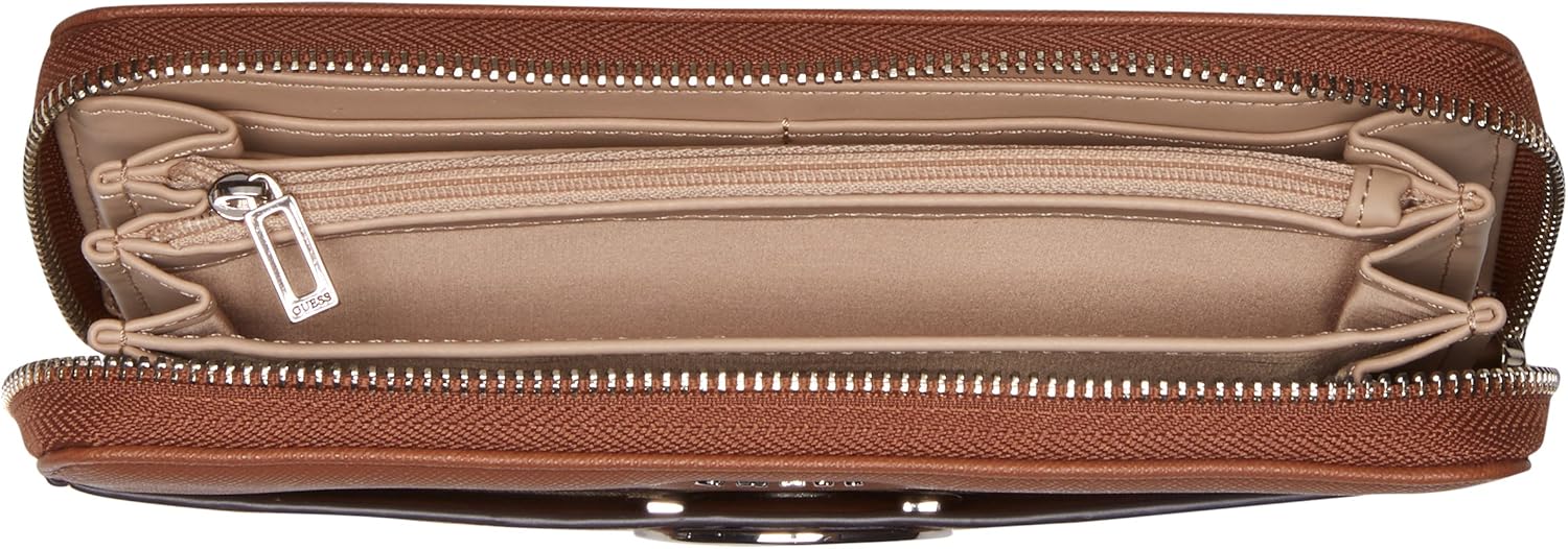 guess kamryn large zip around wallet