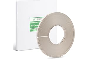 Flyrivergo 5/8" x 157'(40m) Polypropylene (PP) Strapping Coil, 100Kg Break Strength, Come with Сardboard Self-Dispenced Box