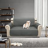 Granbest Waterproof 2 Seater Sofa Cover Non-Slip Grey view 2