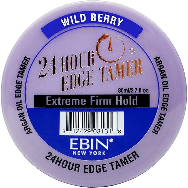 EBIN NEW YORK 24-HR Edge Tamer – Ultra Starker Halt Für Babyhairs & Kanten, 180 Ml, Alkoholfrei, Für Lockiges & Afro-Haar