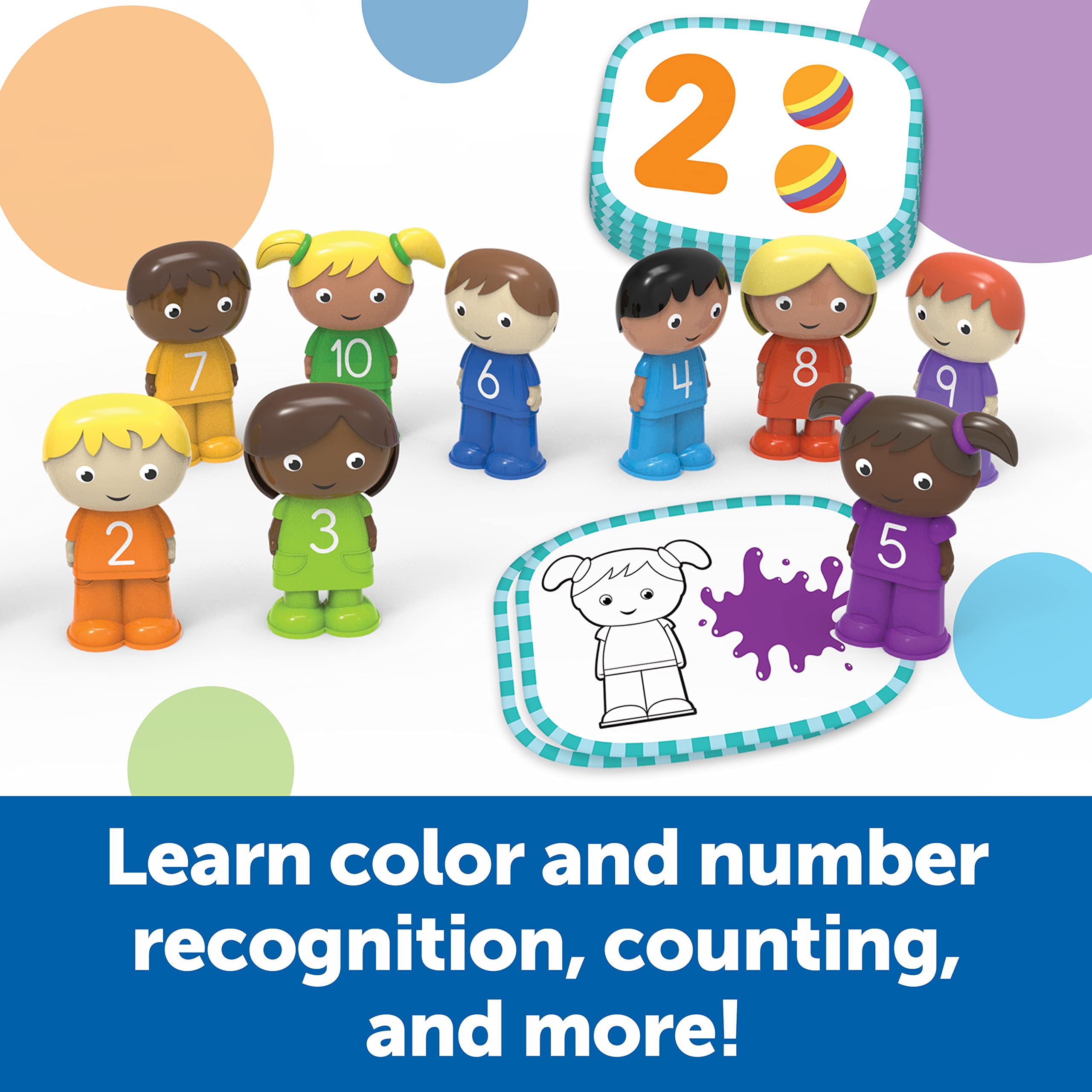 Learning Resources Skill Builders! Toddler 1-10 Counting Kids - 20 Pieces, Ages 2+ Toddler Learning Activities, Educational Activities for Toddlers, Preschool Must Haves