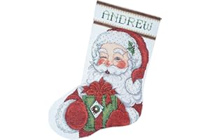 DESIGN WORKS CRAFTS Winking Santa Counted Cross Stitch Stocking Kit