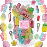 VINTERLAND Swedish Candy Mix, 1.2 Pounds, Pink 7 Edition | Bubs Big Ovals &amp; Big Swedish Candy Skulls, Happy Flowers, Strawberry Pistols, Circus Pens