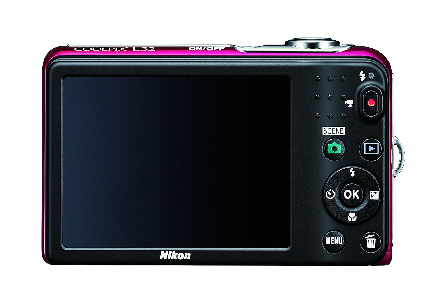 Amazon.com : Nikon COOLPIX L32 Digital Camera with 5x Wide-Angle NIKKOR  Zoom Lens : Camera & Photo