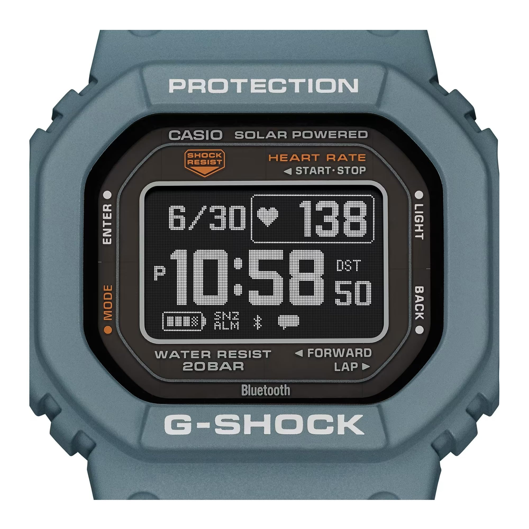 Casio Men's G-Shock Move DW-H5600 Series, Multisport (Run, Walking, Gym Workout), Heart Rate Watch