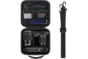 Elonbo Carrying Case for Sony ZV-E10 / ZVE10 II Mirrorless Camera, Portable Digital Camera Hard Travel Bag Storage Holder. Me