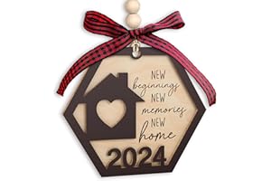 TEEBIM House Warming Gifts New Home - Housewarming Gifts for New House, Housewarming Gift Ideas Presents for Women, Couple - New Home Gifts for Home, New Home Owners Gift Ideas - Wood New Home Ornament 2024