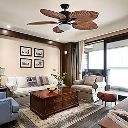 YITAHOME 52" Tropical Ceiling Fan with Light