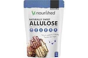 So Nourished Allulose Sweetener Granular - Keto Sugar Substitute - 0 Calorie, 0 Net Carb, Non-GMO (1 lb / 16 oz)