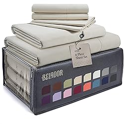 BELADOR Silky Soft Cali King Sheet Set - Luxury 6