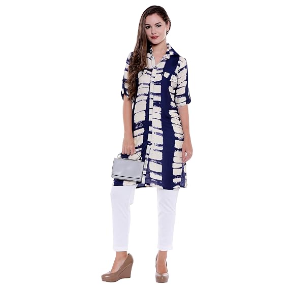 OOMPH! Womens Rayon straight Kurta