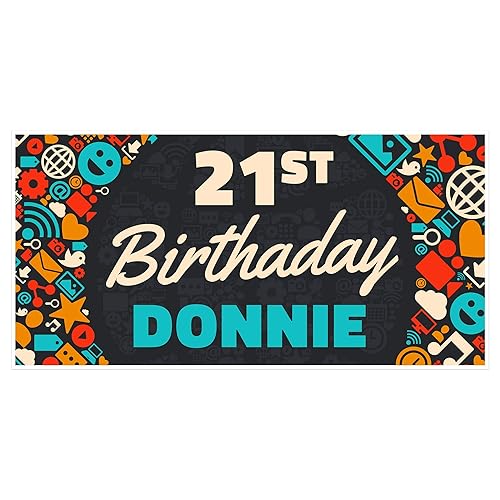Amazon.com: 21st Birthday Banner: Handmade
