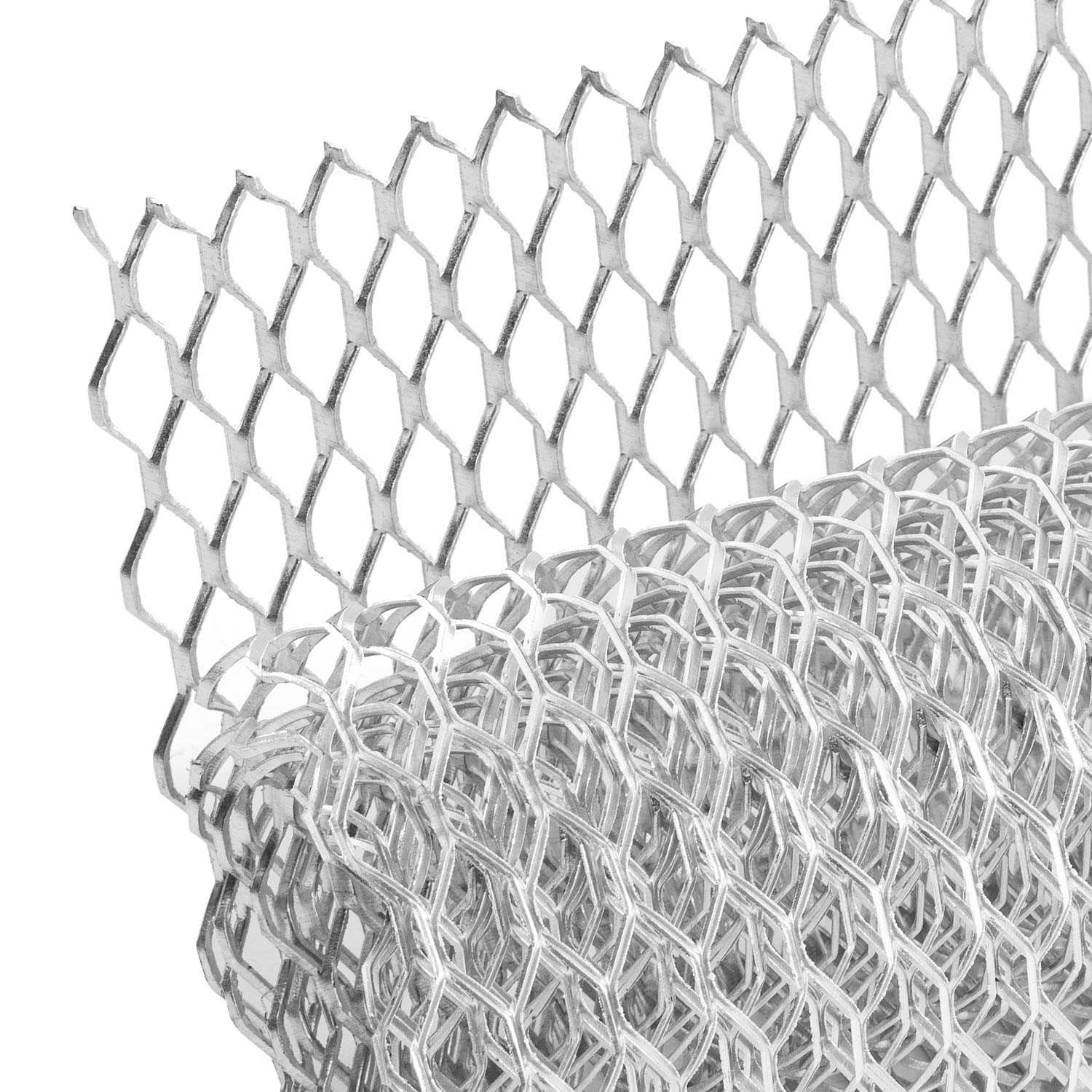 AggAuto Universal 40"x13" Car Grill Mesh - Aluminum