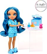 Rainbow High Skyler Junior High PJ Party 22 cm Doll Blue Onesie Slippers view 5