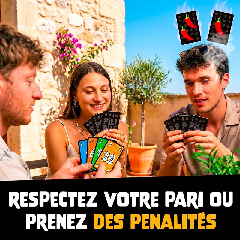 PILI PILI - Jeu de Cartes Tactique et d'Ambiance - 2 à 8 Joueurs - 15 Min