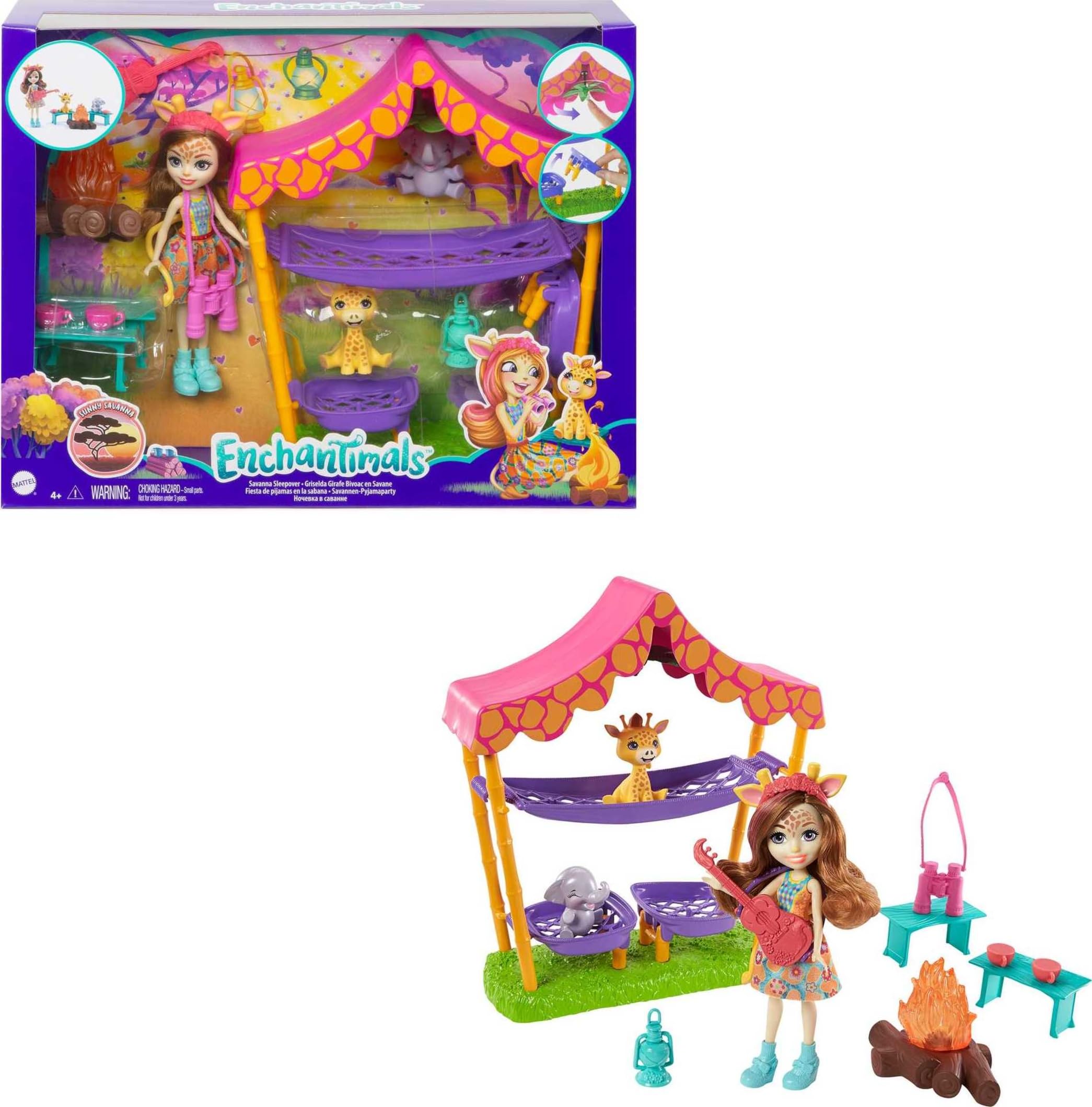 Enchantimals Savanna Sleepover Playset GTM33