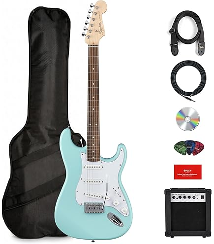 Amazon.com: Fender Squier Sonic Stratocaster - Arctic White Bundle
