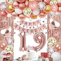 Amazon.com: NANINUNENO Decoraciones de fiesta de cumpleaños de oro ...