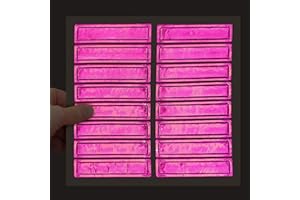 MYHARDHATSTICKERS SmartSign 1 x 4 inch, Fluorescent Pink Retro-Reflective Adhesive Hard Hat/Helmet Strip Pack of 16