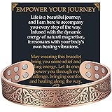 Jecanori Copper Bracelet for Men, 18X Strength