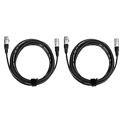 Amazon Basics 2-Pack XLR Microphone Cable for