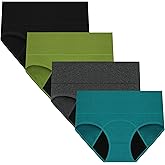 Nalwort Womens Menstrual Period Panties Cotton Leak Proof Underwear Postpartum Protective Briefs