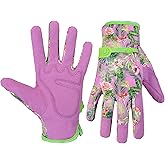 HANDLANDY Women Safety Work Gloves Utility Touch Screen Working Grip Glove for Yardwork Gardening Breathable Mechanic Gloves