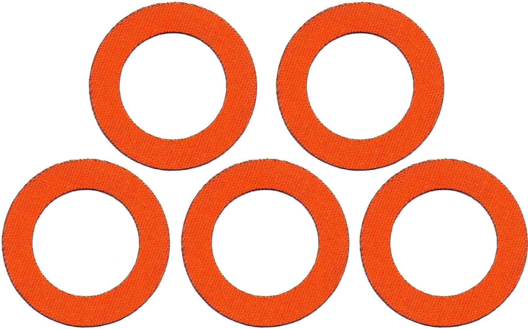 5 round Tapes Sticker patches for Freestyle Libre Sensor (orange)