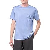 Salt Life Waterman's Trifecta Short Sleeve Performance Pocket Tee, Harbor Blue Heather, Medium