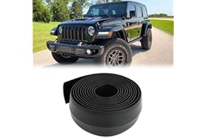 KEEPDSGN Fender Flares,Universal Flexible Car Fender Flares Wheel Arches Extention PVC Molding Trim Compatible with Jeep Wran