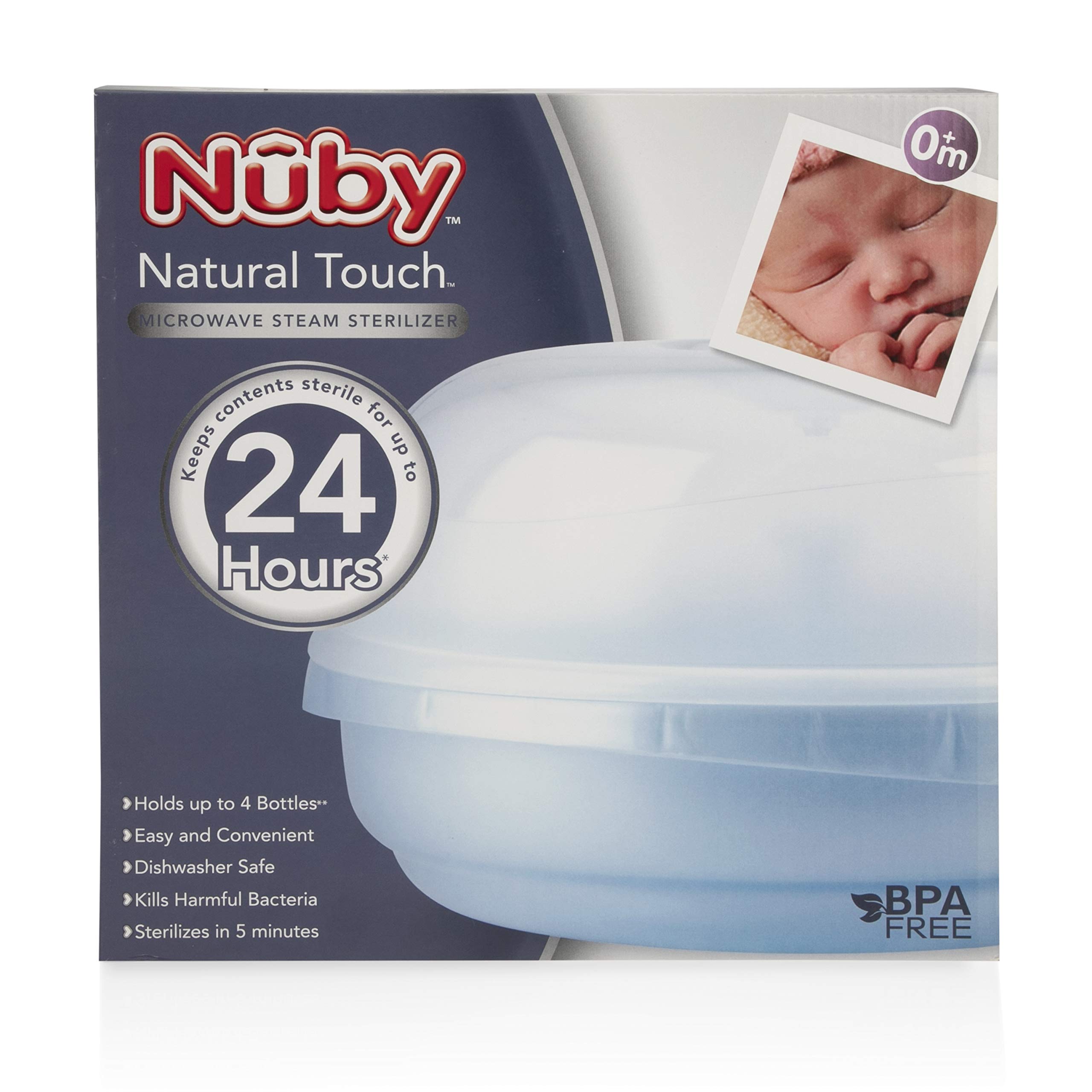 nuby natural touch microwave steam steriliser