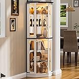 PAKASEPT 71'' Farmhouse Display Curio Cabinet with