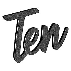 LUCK HOUSE Cursive House Numbers for Outside – 6