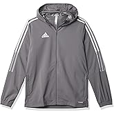 adidas unisex-child Tiro 21 Windbreaker Team Grey Large