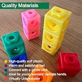 Temple Lodge Maths Cubes 100-Piece Set 10 Colours & Shapes Fidget Linking Cubes view 4