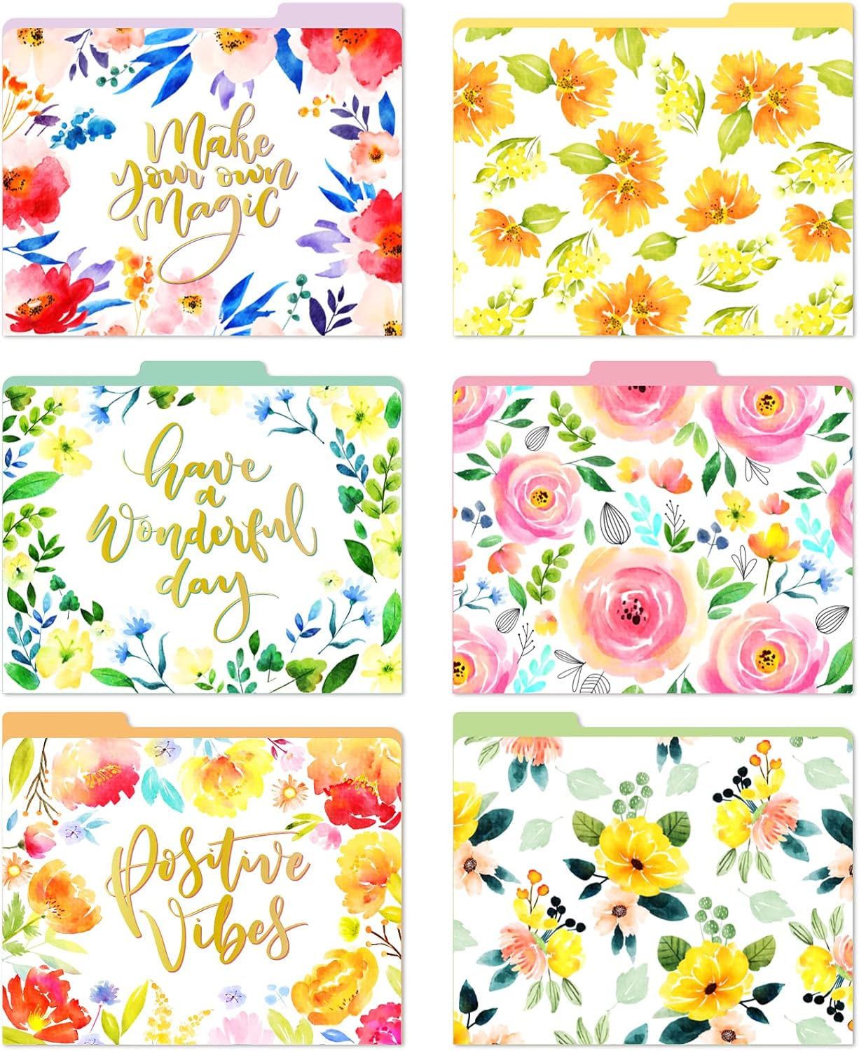 File Folders Letter Size File Folders Decorative12 Pack Stationary Decorative File Folders in