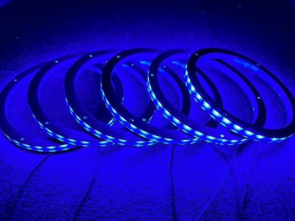 SANDO TECH 6PCS 8″ RGB COLORS SHIFT CAR...