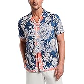 Robert Graham Mens Malta Short Sleeve Button Down Woven Shirt