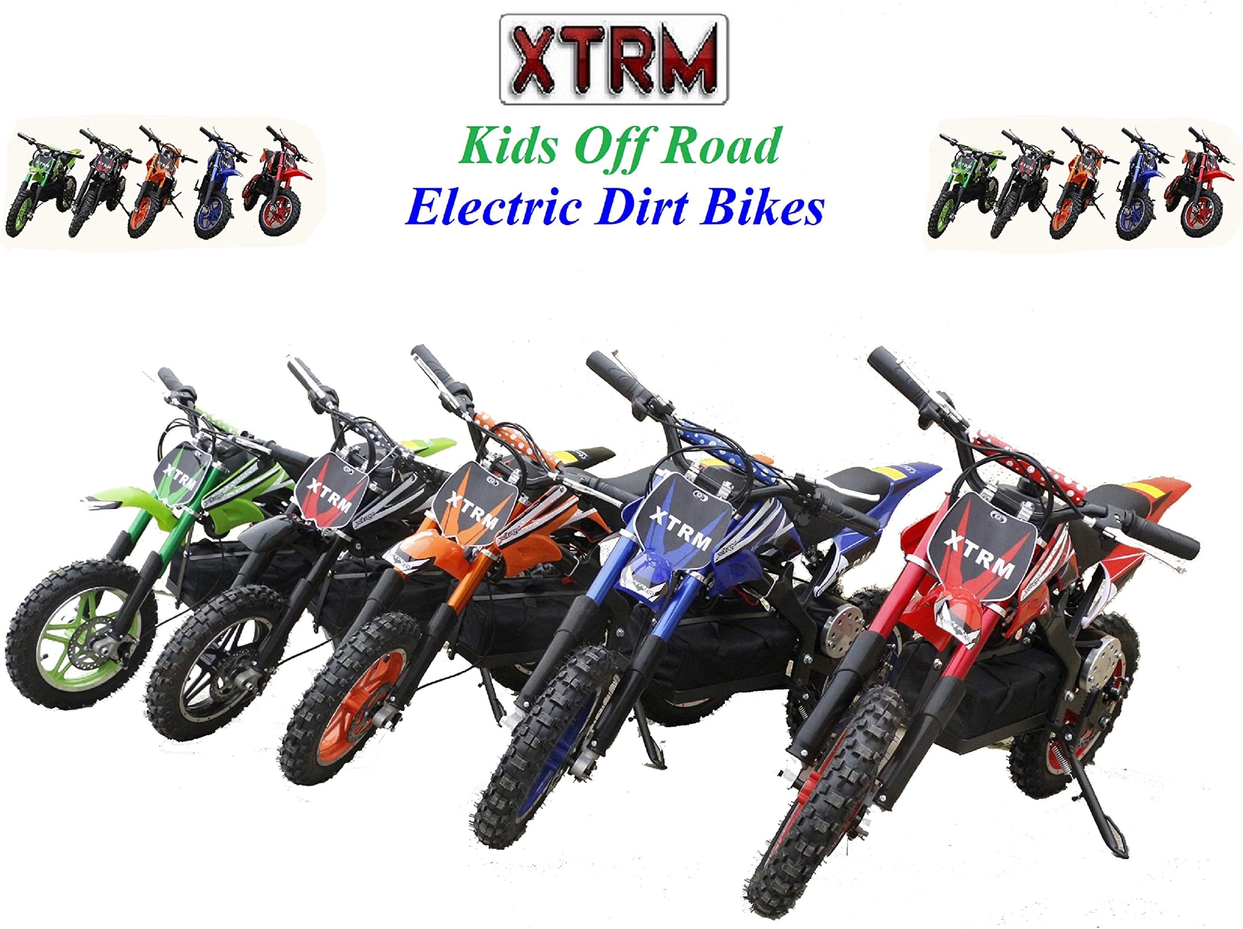 XTRM KIDS ELECTRIC DIRT BIKE - Motocross Childrens Off Road Sports Enduro Mx Racing CE Approved Mini Bike 14" Wheel 800w 36v
