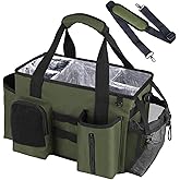 Timoxi Wearable Cleaning Caddy Bag, Cleaning Organizer with Handles, Cleaning Supply Tote with Adjustable Shoulder Strap for 