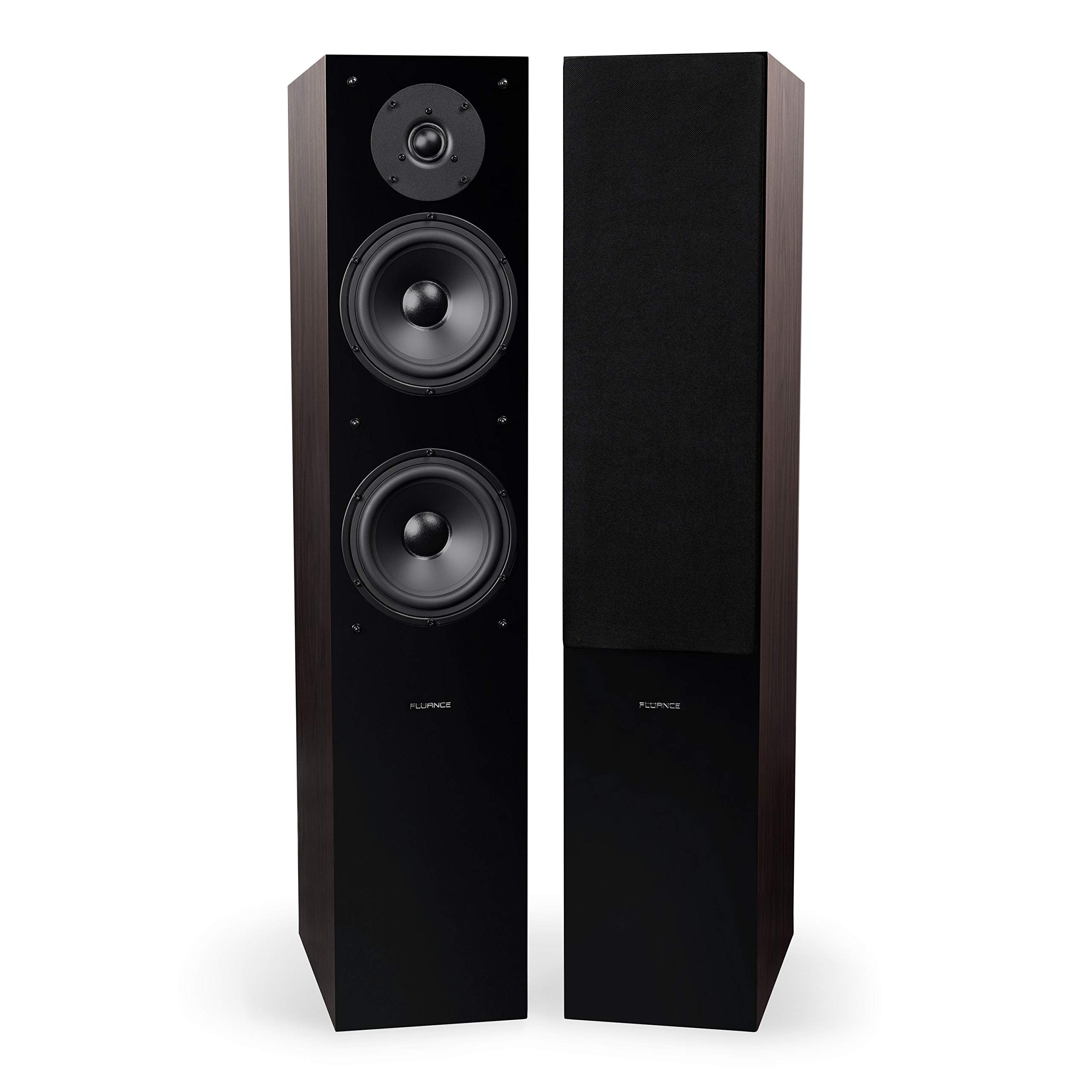 Fluance Elite High Definition Surround Sound Home Theater 5.1 Channel Speaker System Including Three-Way Floorstanding, Center Channel, Rear Surround Speakers and a DB10 Subwoofer - Walnut (SX51WR)