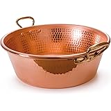 Mauviel Made In France M'Passion 2193.36 11-Quart Copper Jam Pan with Bronze Handles
