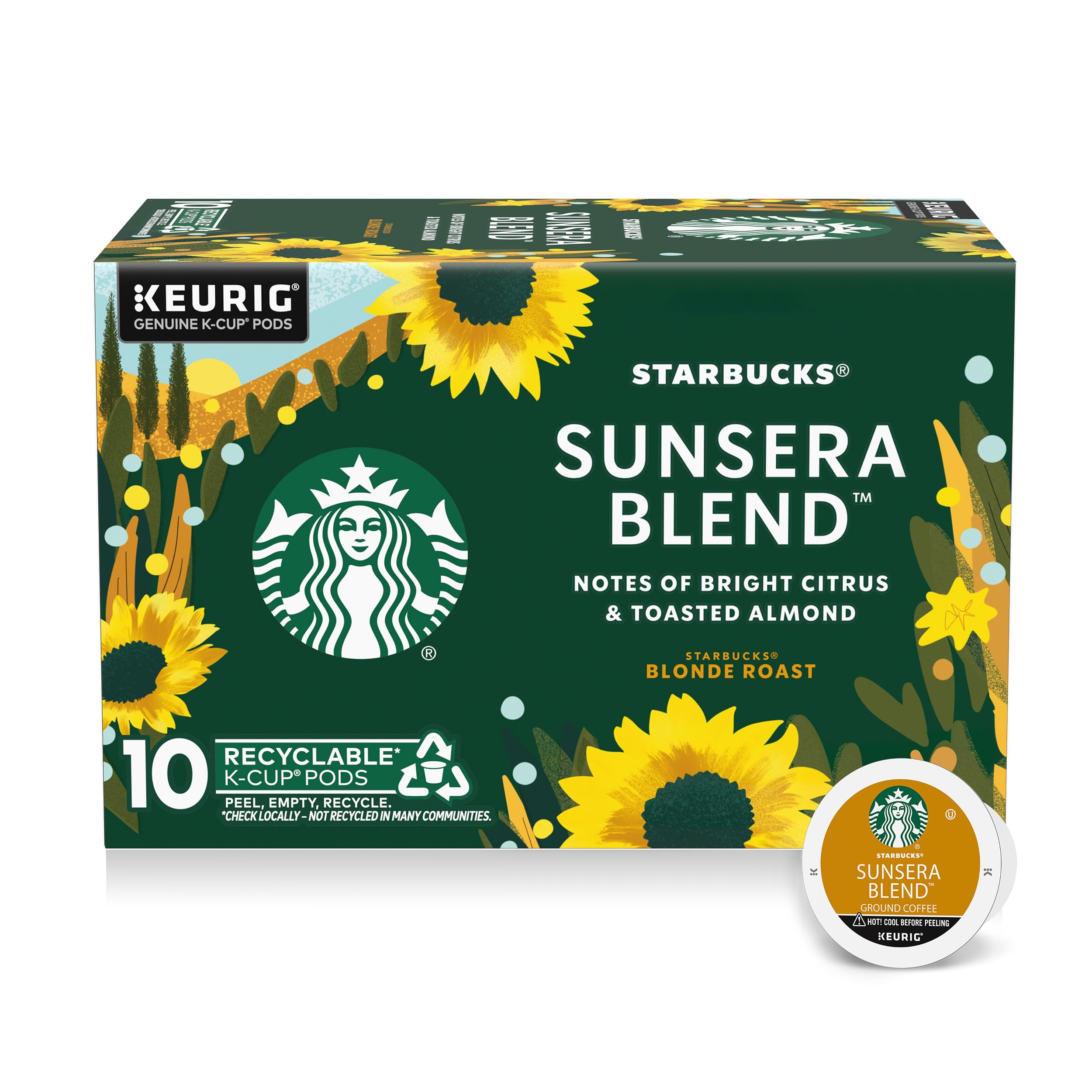 Starbucks K-Cup Coffee Pods, Sunsera Blend For Keurig 10 Count (Pack of 1)  | eBay