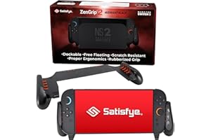 Satisfye - ZenGrip 2, Compatible with Nintendo Switch 2 - Comfortable & Ergonomic, Switch Control, Accessories Designed for G