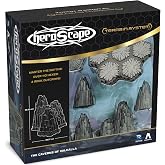 Renegade Game Studios Heroscape Caverns of Valhalla Terrain Expansion | 34-Piece Set with Dungeon Hex Tiles, Shadow Spaces, and 4 Rock Outcrops for Immersive Subterranean Scenarios