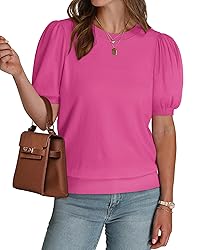 Womens Tops Dressy Casual Short Sleeve Valentine's