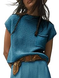 Himosyber Women's Solid Sleeveless Vest Mock Neck